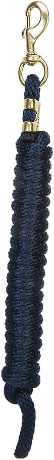 Weaver Leather Poly Lead Rope with Solid Brass 225 Snap, Navy
