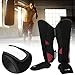 Pilipane Shin Guards, Kickboxing Muay Thai Leg Foot Protector, MMA Training and Sparring Leg Instep Conservation Pads, Martial Arts Kicking Sparring Training Gear for Adults, Boys and Girls(Red)(M)