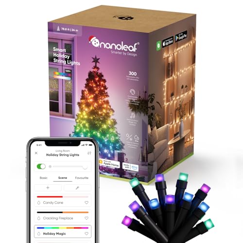 Nanoleaf 24M Smarte Lichterkette with Weihnachtsszene, RGBIC LEDs,...