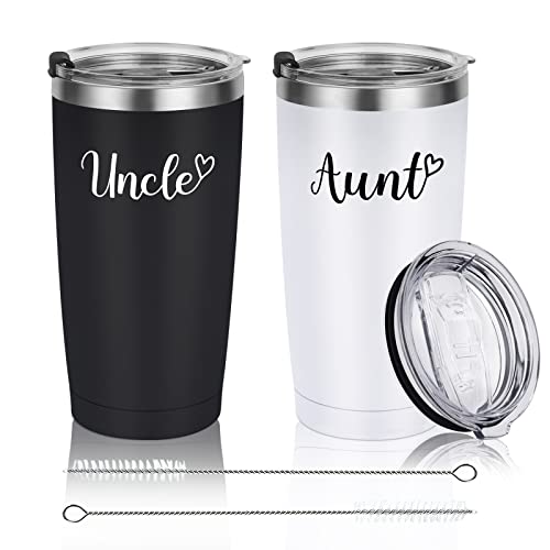 Aunt-Uncle-Gifts-Aunt-and-Uncle-Travel-Tumbler-Set-of-2-Christmas-Birthday-Gifts-for-Aunt-Uncle-form-Nephew-and-Niece-20-Oz-Stainless-Steel-Insulated-Travel-Tumbler-with-Lid-Black-and-White Aunt Uncle Gifts Aunt and Uncle Travel Tumbler Set of 2 Christmas Birthday Gifts for Aunt Uncle form Nephew and Niece 20 Oz Stainless Steel Insulated Travel Tumbler with Lid Black and White
