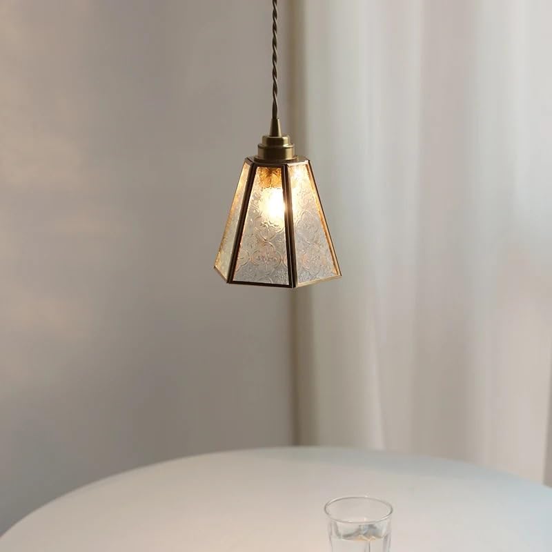 Abat-jour en verre clair pour suspension industrielle et lustre d'allée