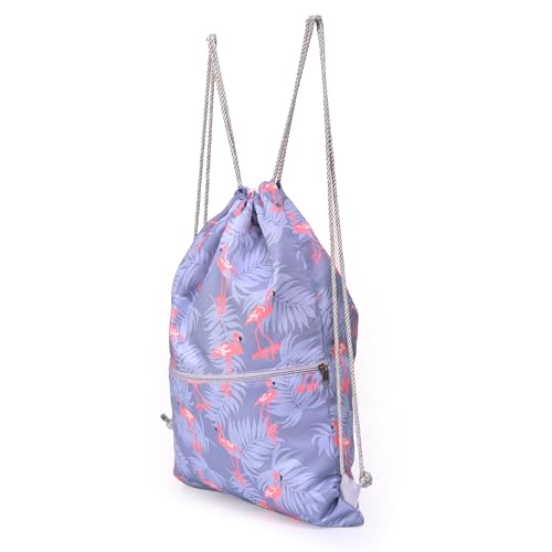 Image of Lify Drawstring Backpack Water Resistant String Bag Sports Sackpack Gym Sack with Side Pocket for Men Women - 1Piece
