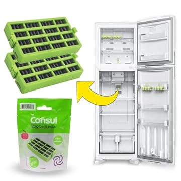 Kit 2 Filtro Bem Estar Consul para Geladeira Antiodor Desodorizador e AntiBactéria W10515645