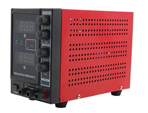 Alimentation DC réglable 0-5A Gowe avec affichage digital 3 chiffres et bornier