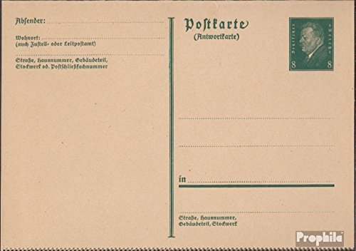 Carte postale Allemand Empire P197II Officiel 1931 Ebert documents entiers postaux