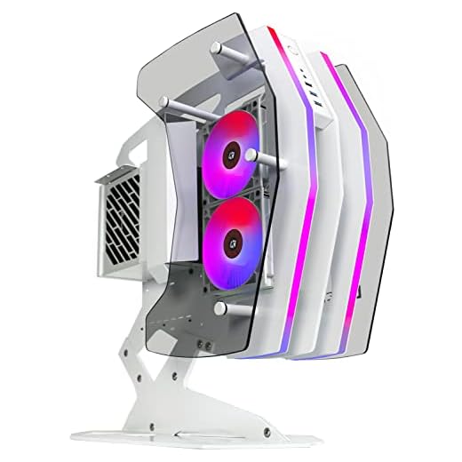 KEDIERS Innovative PC Case - ATX Tower Tempered Glass Gaming Computer Case with 2 ARGB Light Boards