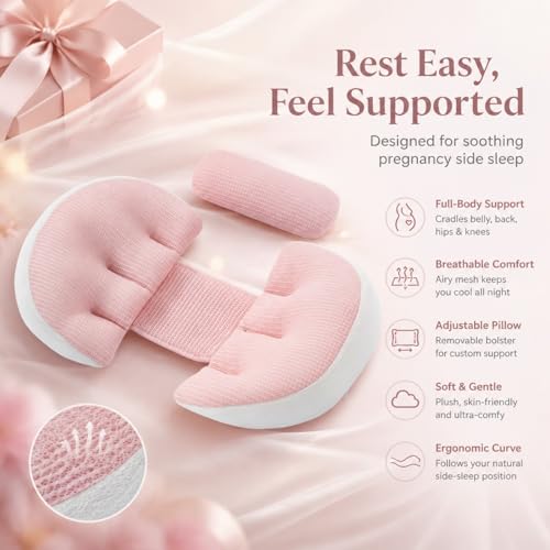 Coussin de grossesse Kaiyo rose : un cocon de douceur unique