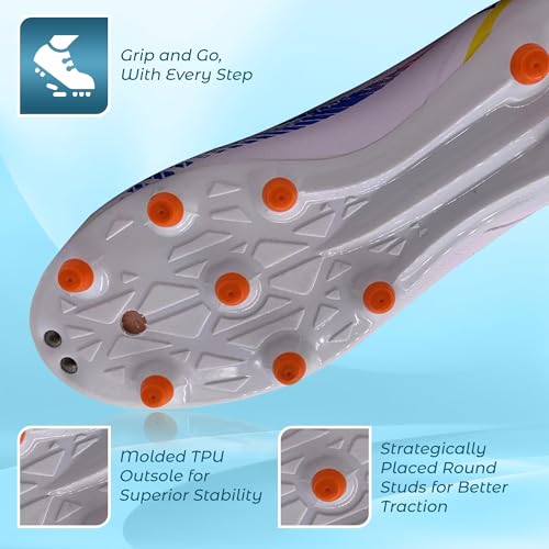 Vizari Bodega Chuteira de futebol juvenil para meninos e meninas | Material premium para conforto e