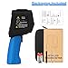 -58°F to 2876°F High Temp Thermometer Gun,Industrial Pyrometer DS 30:1 Non-Contact Laser Thermometer Gun with with Bluetooth,for Cooking, Griddle,Engine