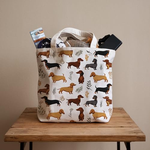Bolsa Tote para Amantes de Mascotas de Lona para Mujer miniatura 5