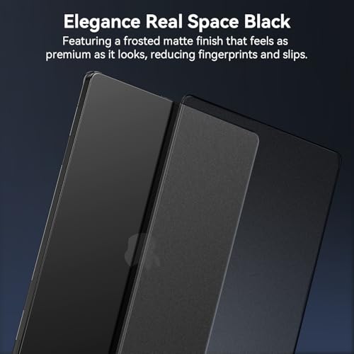 Image of EooCoo Case for MacBook Pro 16 inch M5-M1, 100% Color-Matched, Space Black | Device-Like Feel, Matte Finish, Scratch-Resistant Surface, Slim Lightweight Protection, Work & Travel Ready