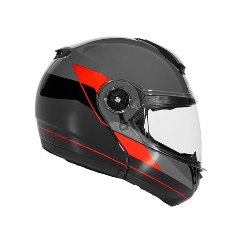 ZEUS ZS-3050 BE7 Motosiklet Kaskı Çene Açılır Kask Grey Red XS ürün görseli
