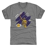 500 LEVEL Bronny James Jr. Los Angeles Lakers Men's Premium T-Shirt - Bronny James Jr. Los Angeles Lakers Stripes WHT (Tri Gray, X-Large)