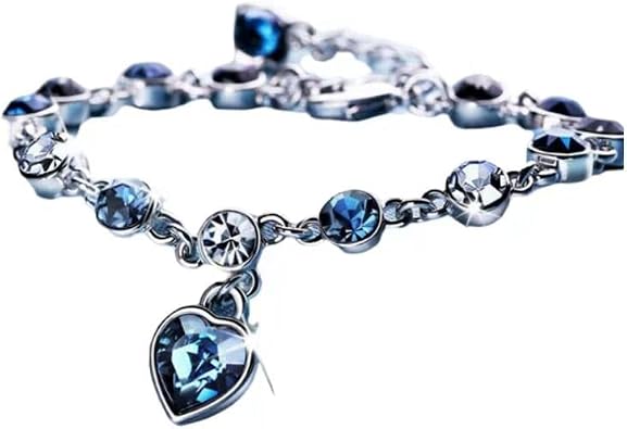 Ocean Heart Love Crystal Bracelet