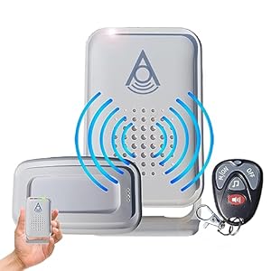 Wireless Shed alarm | Shed Garage Lockup Summer House Home Van | Battery or mains| Remote control |Huge 280m range | Raises alert direct to owner