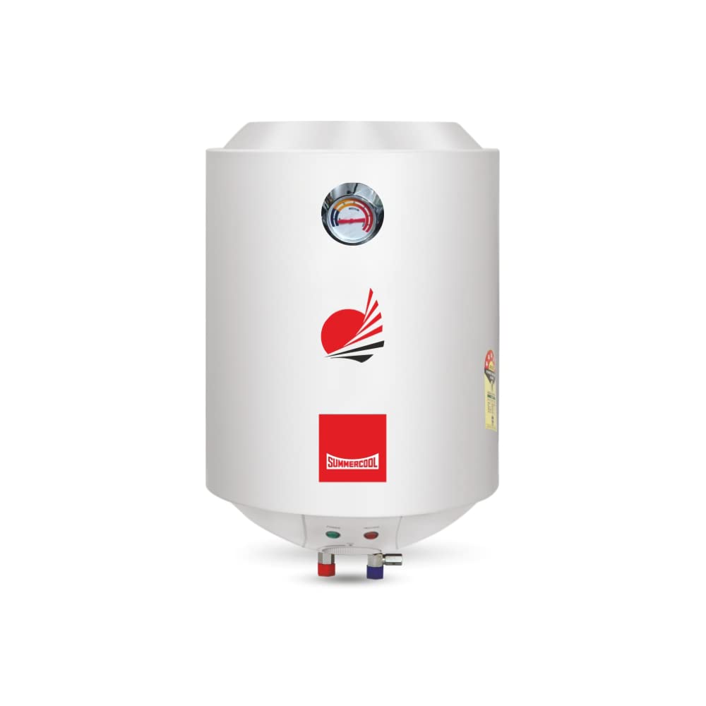 Buy Summercool Lava 10 Litre 5 star storage water heater (geyser) | SS Tank  Geyser | Energy Efficient | Extra High Density Insulation | Thermal Cut-out  Mechanism | Anti-rust coating | (White)