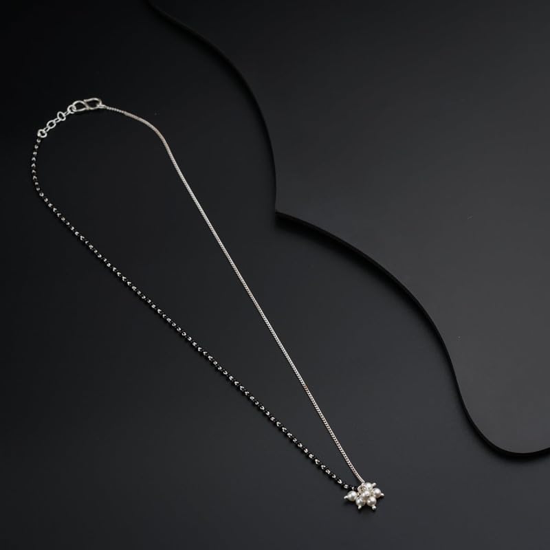 Image of House Of Aadyaa Handmade Silver Mangalsutra for Women | Made in 92.5 Silver | Silver Gifts for Women