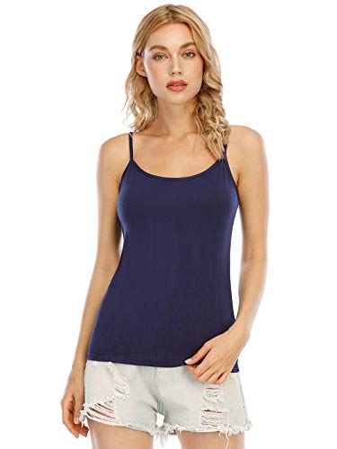 Image of Orrpally Basic Cami Tank Tops Women Lightweight Camisole Stretch Tank Top Adjustable 4-Pack