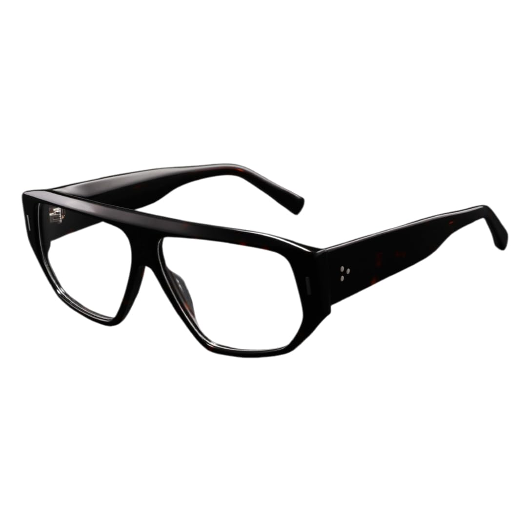 Montura de acetato grueso de lujo para gafas de hombre y mujer.