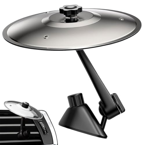 Axingqiwu Platillo Bateria para Coche, Car Cymbal Drum Air Vent, Presa d'aria per Piatti per Auto, Mini Car Crash Cymbal