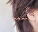 Rose Gold Heart Ring Daith Piercing Earring Sensitive Ear Handmade, Single 1(one) Piece