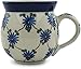 Polish Pottery Coffee Mug Bubble 12 oz Aster Trellis