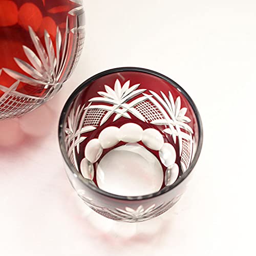 Amazon.co.jp: 切子 徳利 おちょこ セット ギフトセット お猪口 3点