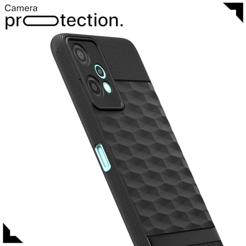 Image of Outlouders Bumper Case for OnePlus Nord CE 2 Lite 5G | Full Camera Protection | TPU Soft Flexible Shockproof Back Cover (Black)