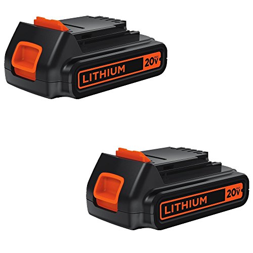 Black+Decker 20V Max Lithium Battery 1.3 Amp Hour, 2-Pack (Lbxr20B-2) #TOP1