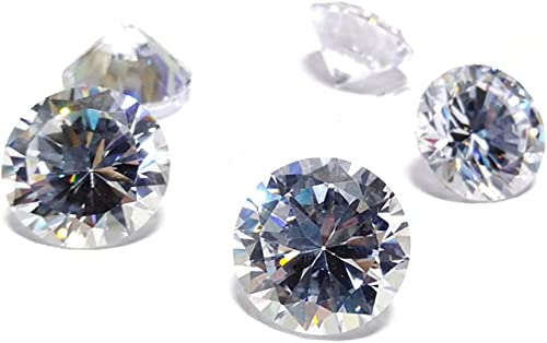 Zircone cubique rond AAA blanc 7mm l'éclat pur d'un diamant pour sertissage haut de gamme
