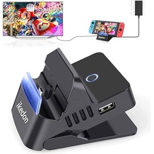 Docking Station for Nintendo Switch, Switch Dock, ikedon Portable TV Docking Station Replacement for Nintendo Switch with 4K HDMI and USB 3.0 Port