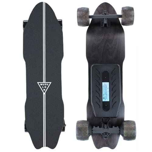 WACLMOTAKE Skateboard électrique avec télécommande, Vitesse maximale de 40 km/h, freinage progressif, Angle d'inclinaison Maximal de 35°, idéal pour...