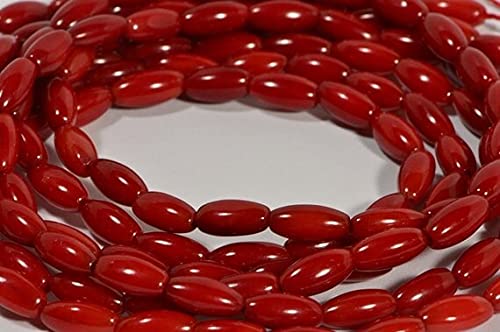 Perles de corail rouge LKBEADS 8x4mm pour réparer et modifier un bijou