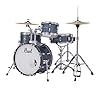 Pearl Roadshow Drum Set 4-Piece Complete Kit with Cymbals and Stands, Aqua Blue Glitter (RS584C/C703) #2