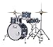 Pearl Roadshow Drum Set 4-Piece Complete Kit with Cymbals and Stands, Aqua Blue Glitter (RS584C/C703)