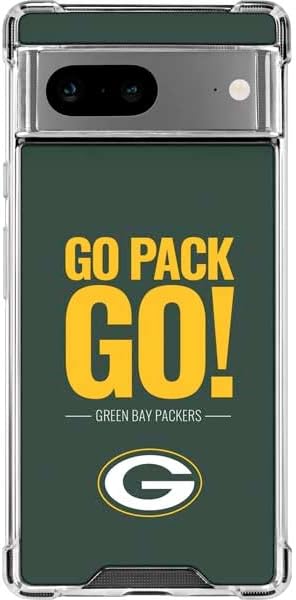 Skinit Clear Phone Case Compatible with Google Pixel 7a - Officially Licensed NFL Green Bay Packers Team Motto Design