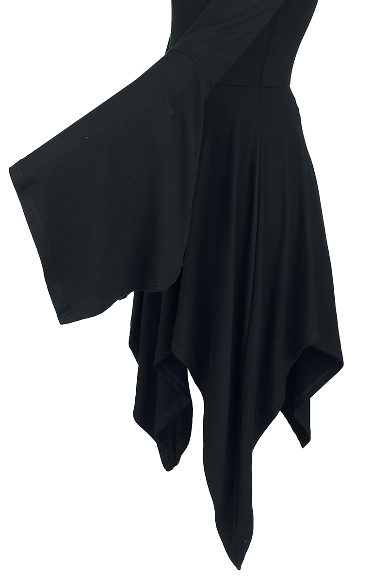 Gothicana by EMP Femme Robe mi-Longue Eternal Allure Noir
