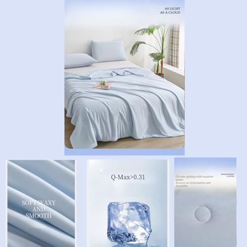 Manta refrescante para el sofá y dormitorio con dosel multicolor Lightblue 6