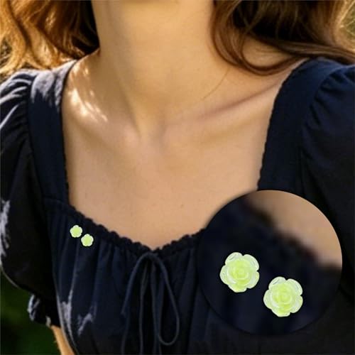 Image of 20 Pcs Enamel Rose Flowe Brooches Pins for Women Colorful Floral Brooch Flower Lapel Pin Badge Crafts Breastpin Jewelry Gift for Women Men Clothing Bags Backpacks Jackets Hat