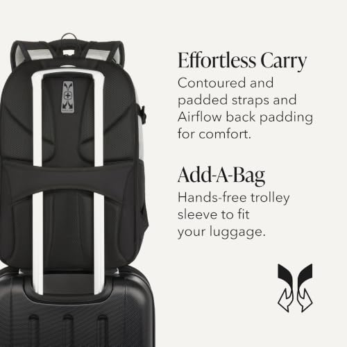 Image of SwissGear Travel Tech Pro Laptop Backpack - Fits Laptops up to 16 inch - ScanSmart TSA-Friendly Backpack with Multiple Organizer Pockets - Grey Heather