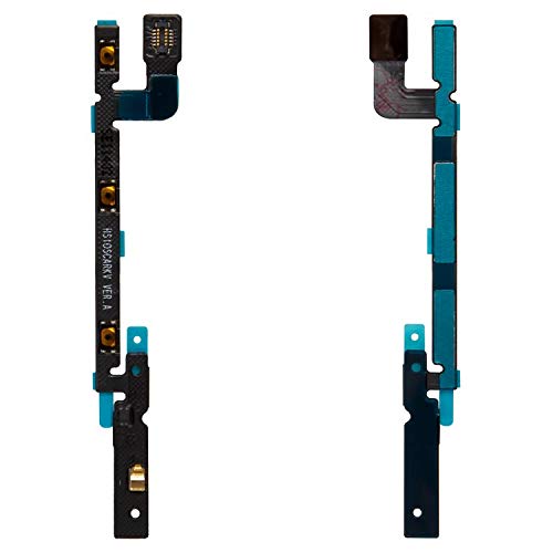 Flex Cable Reparación Piezas de Repuesto compatibles con Huawei Ascend Mate 2 MT2 L03, (botón de encendido, botón de sonido, con componentes)