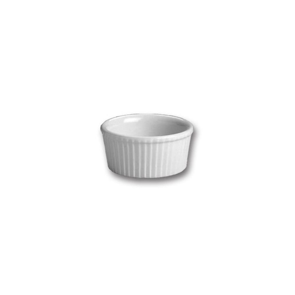 Steelite Hall China 834 1/2-WH White 4 Oz. Fluted Ramekin - 36 / CS
