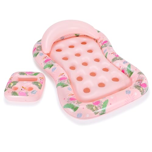 MoKo Inflatable Pool Floats Adult, Water Lounger Raft with Cup Holders - image 2