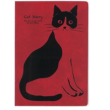 Amazon アーティミス 手帳 21年 B6 マンスリー おしゃれねこ レッド 21wmb6 On 年10月始まり 手帳 文房具 オフィス用品