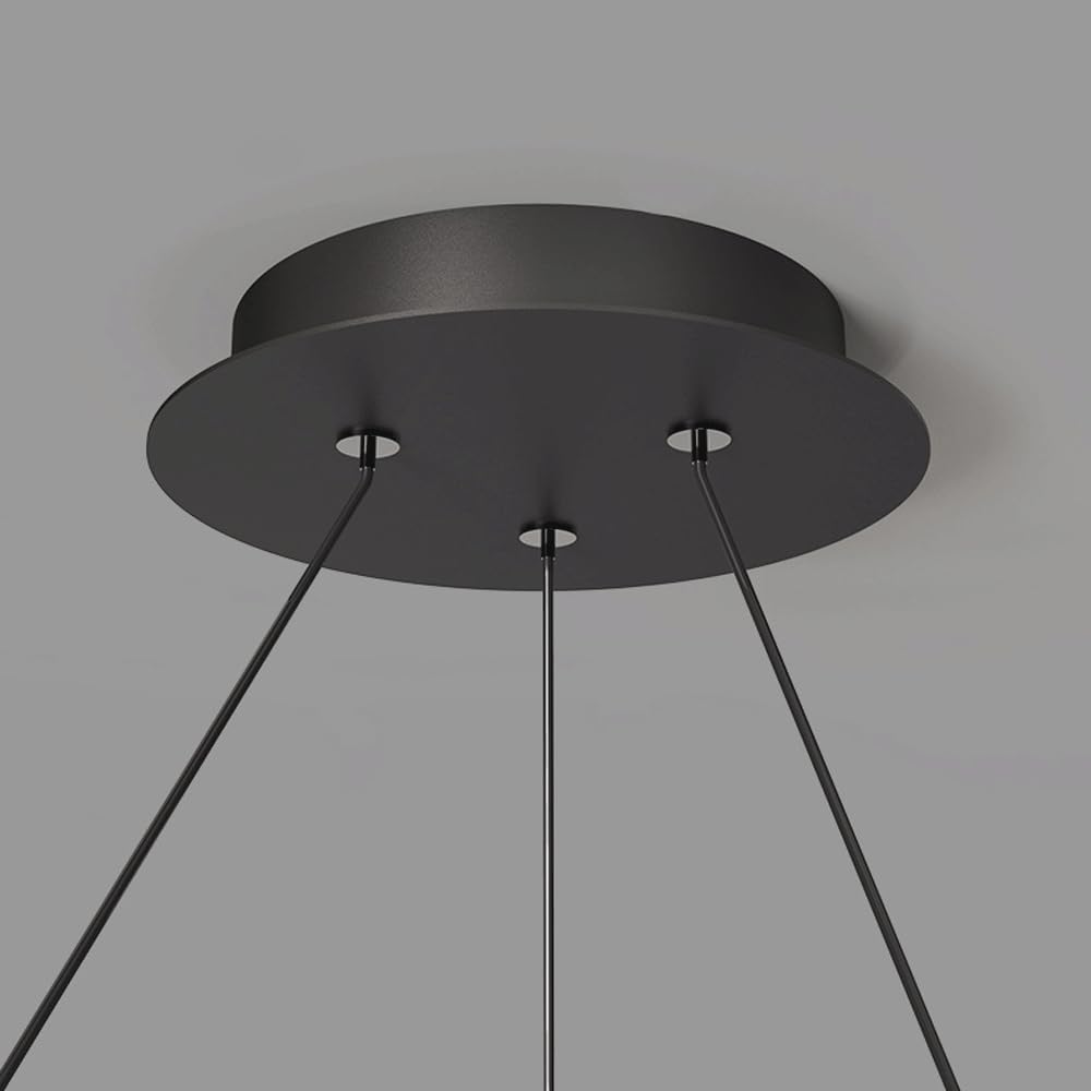Lámpara Colgante Regulable, lámpara Circular Moderna, lámpara de Techo para Isla de Cocina con Control Remoto 3000K/4500K/6000K 10%-100% de atenuación para Restaurante cafetería