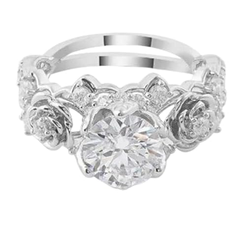 Alliance moissanite argent 925 cadeau idéal femme avec pierre de naissance avril