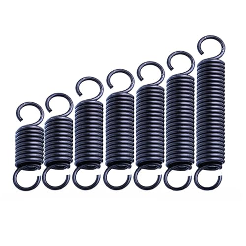 Xhuan-���k�΂� Wire Dia 1.2mm*OD 12/14mm Tension Spring With Open Hook Extension Spring Pullback Spring Length 30-60mm, 5pcs, ���ȑ��p�r