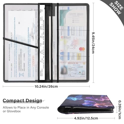 Organizador de guantera cuero premium miniatura 3