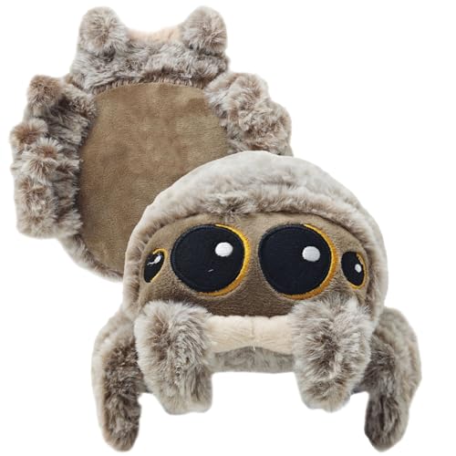 GUOYOU Niedliches Cartoon Spinne Kuscheltier Flauschiges Heimdekoration 20 cm Weiche und Realistische Halloween Plüschtier mit Großen Augen Stofftier Geschenk für Erwachsene Und Kinder