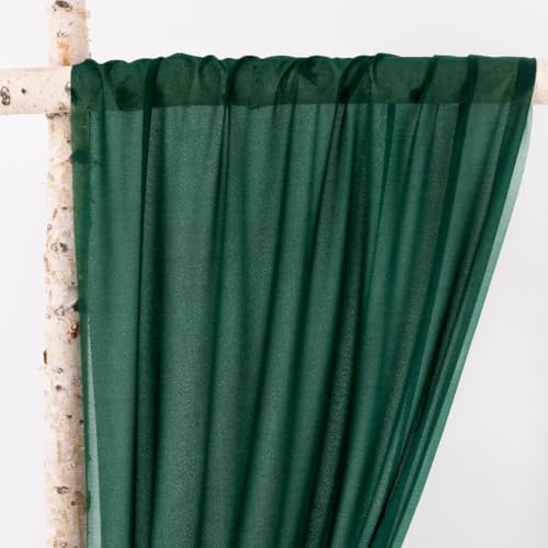 Tissu drapé vert émeraude pour arche de mariage MLMW 2 panneaux
